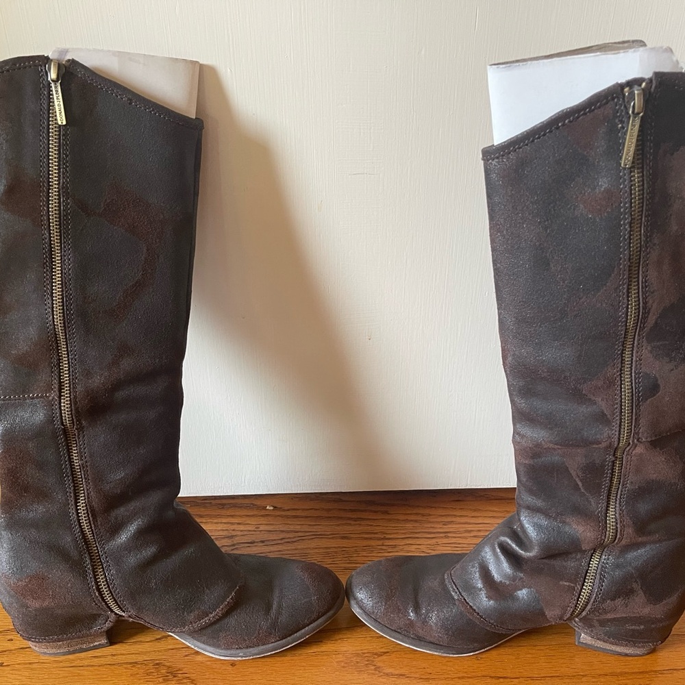 Donald Pliner Brown Leather Boots
